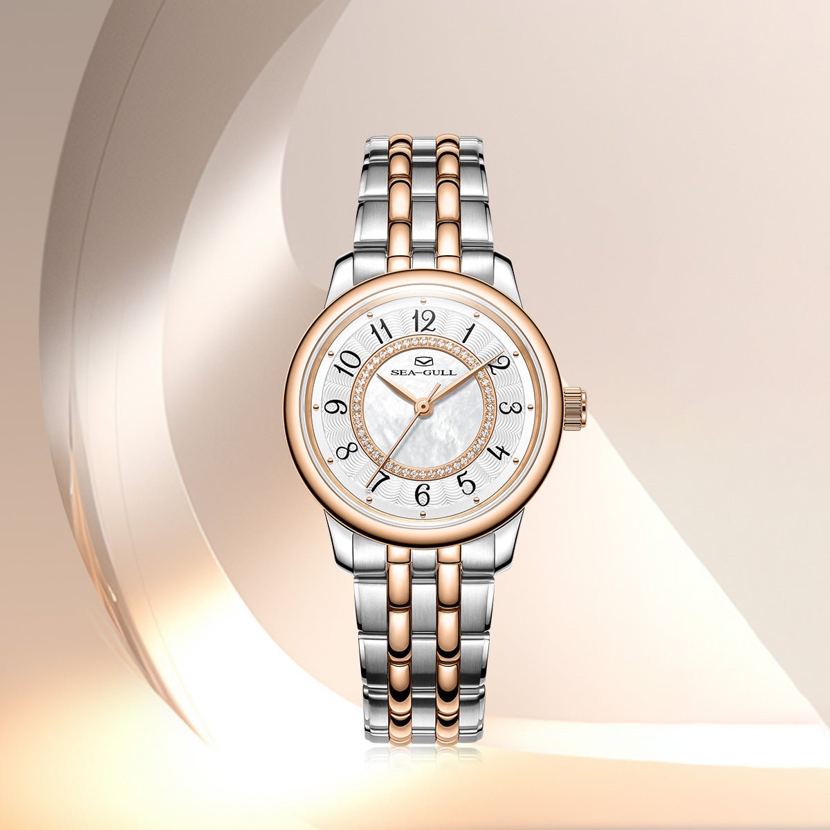Concentric Diamond Dial | Automatic Dress Watch | Women's Watch | 32mm - Sea-Gull Watch Official Store
