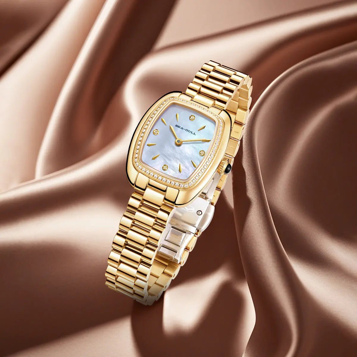 Time for Her Series | Mocha Retro | Square | 30mm - Sea-Gull Watch Official Store