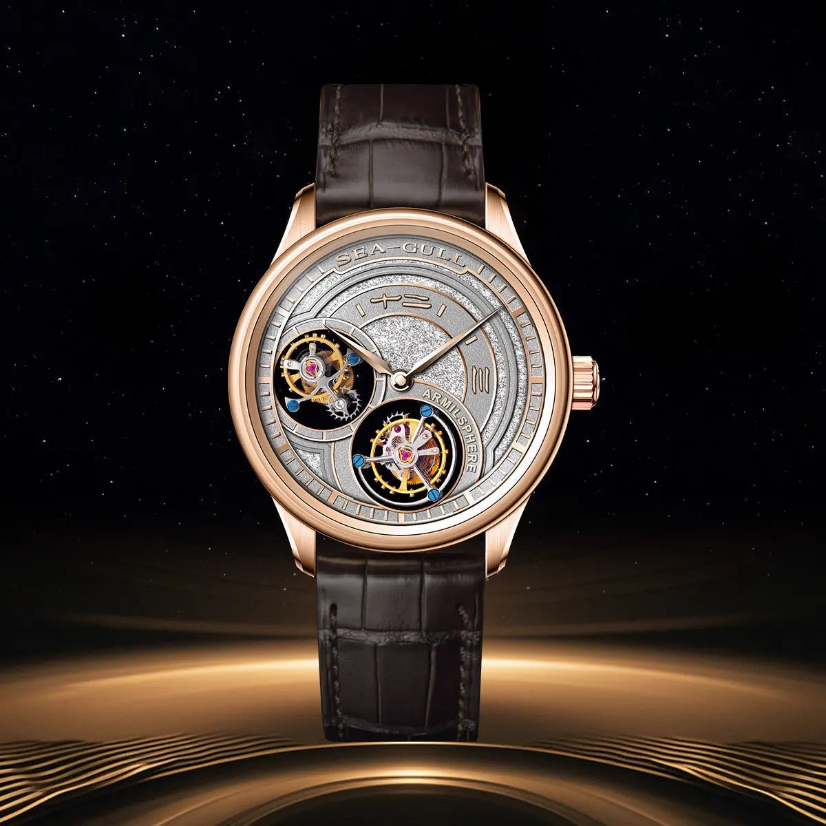 Double Tourbillon | Armillary | Vintage | 43mm - Sea-Gull Watch Official Store