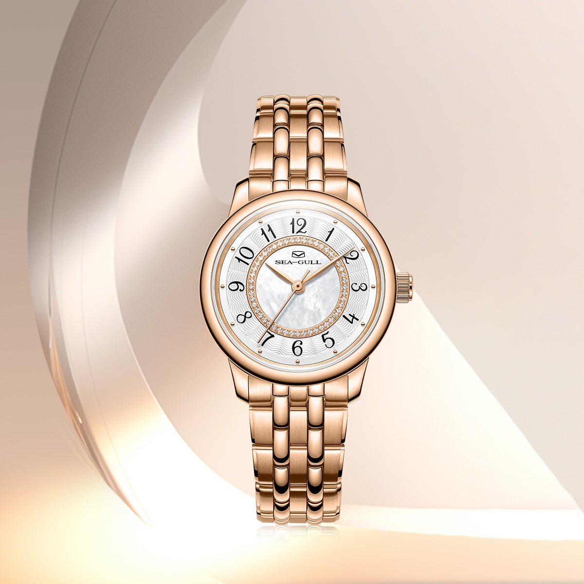 Concentric Diamond Dial | Automatic Dress Watch | Women's Watch | 32mm - Sea-Gull Watch Official Store