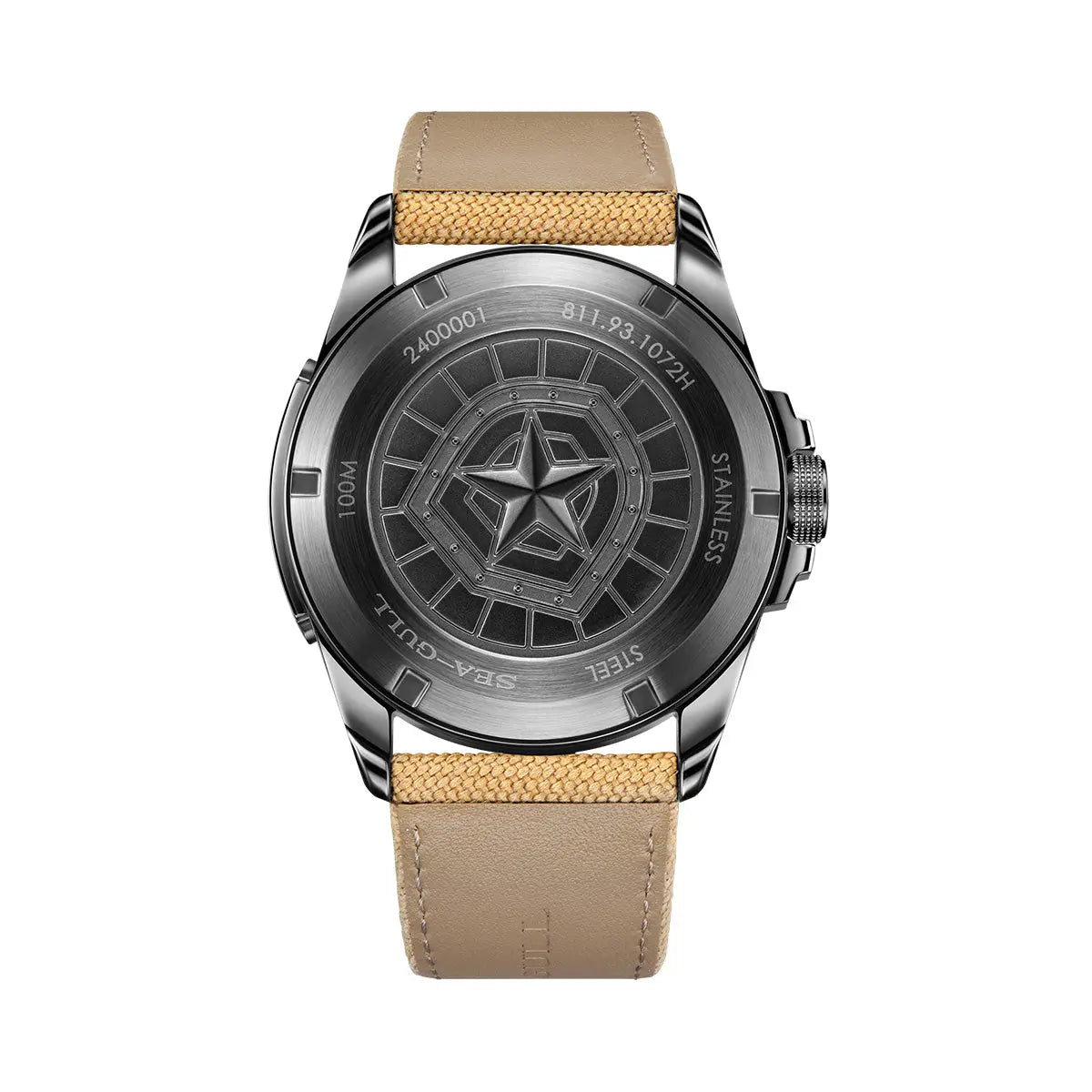 Reissue | Camouflage Dial | Military Watch | Vintage | Luminous | 43mm Sea-Gull