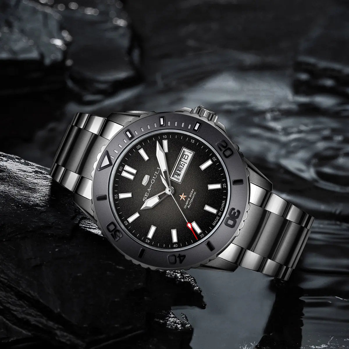 Ocean Series | Ceramic Bezel | Dual Calendar | 200m Waterproof | 44mm Sea-Gull