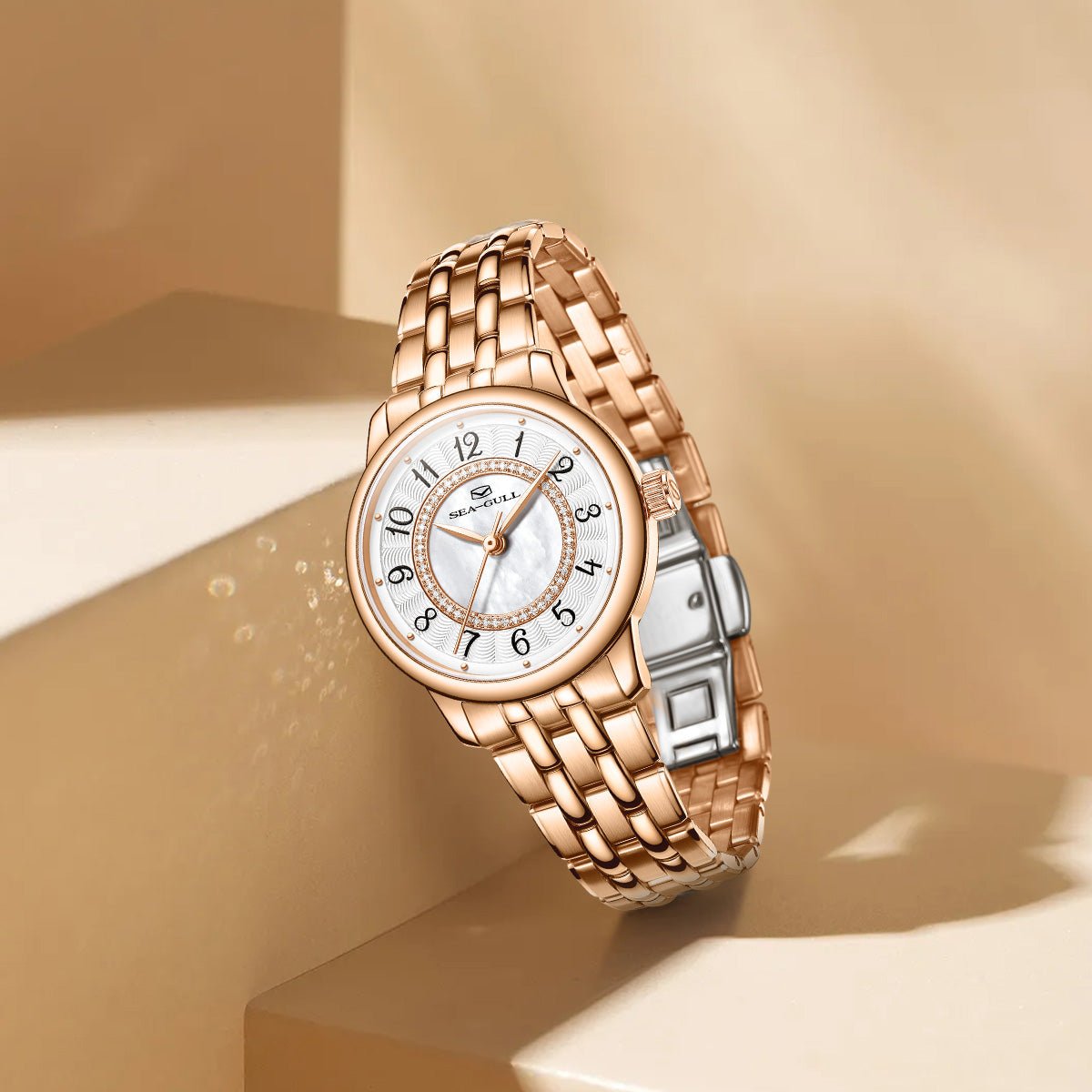 Concentric Diamond Dial | Automatic Dress Watch | Women's Watch | 32mm - Sea-Gull Watch Official Store