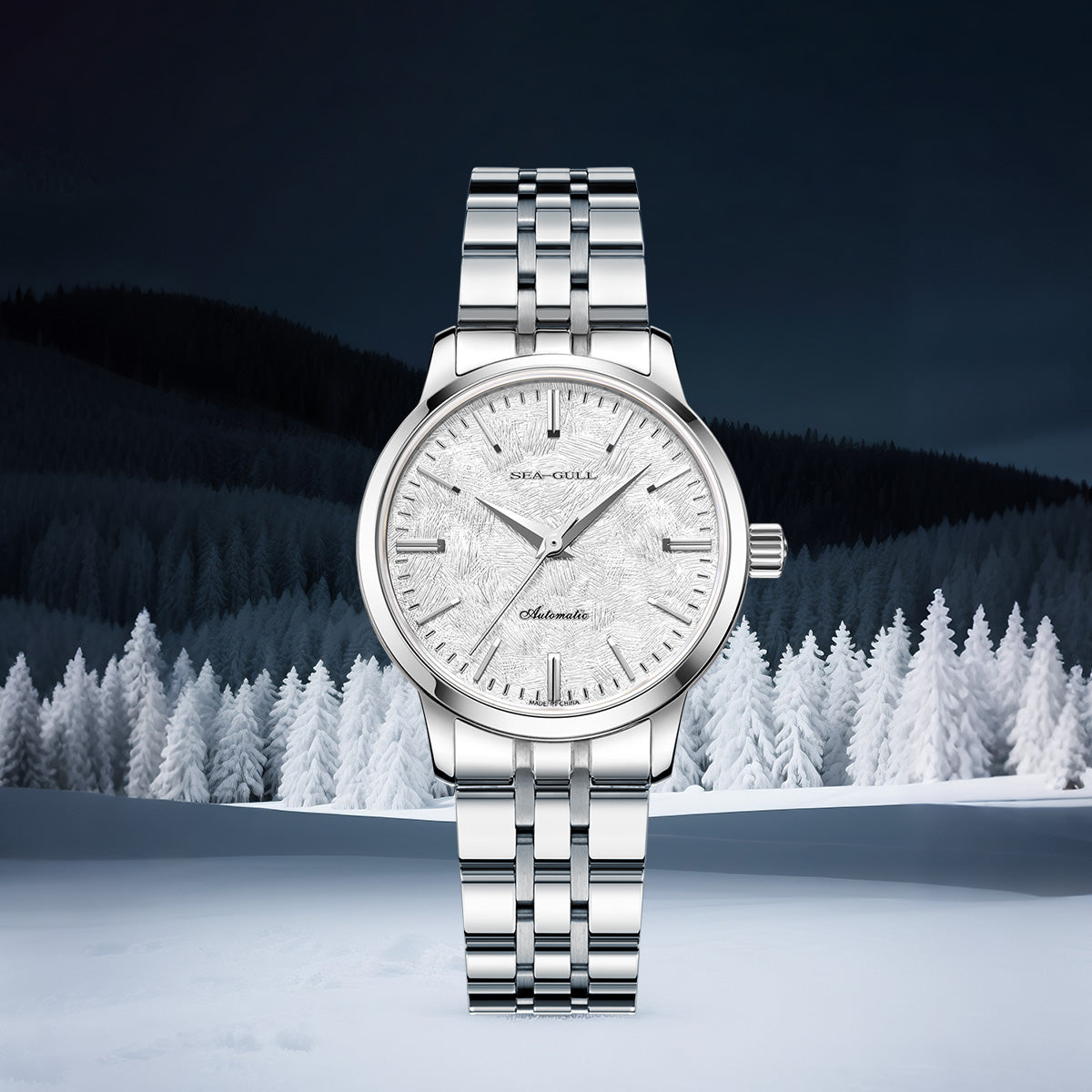 Cedar Dial | Calendar | Couple Watch | 40mm/32mm Sea-Gull