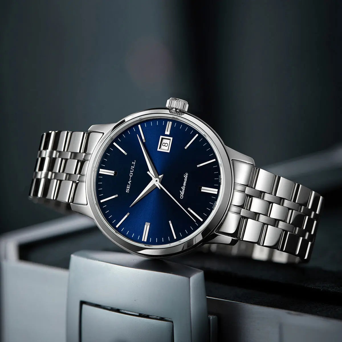 Glacier Texture Dial | Calendar | Business | 40mm Sea-Gull