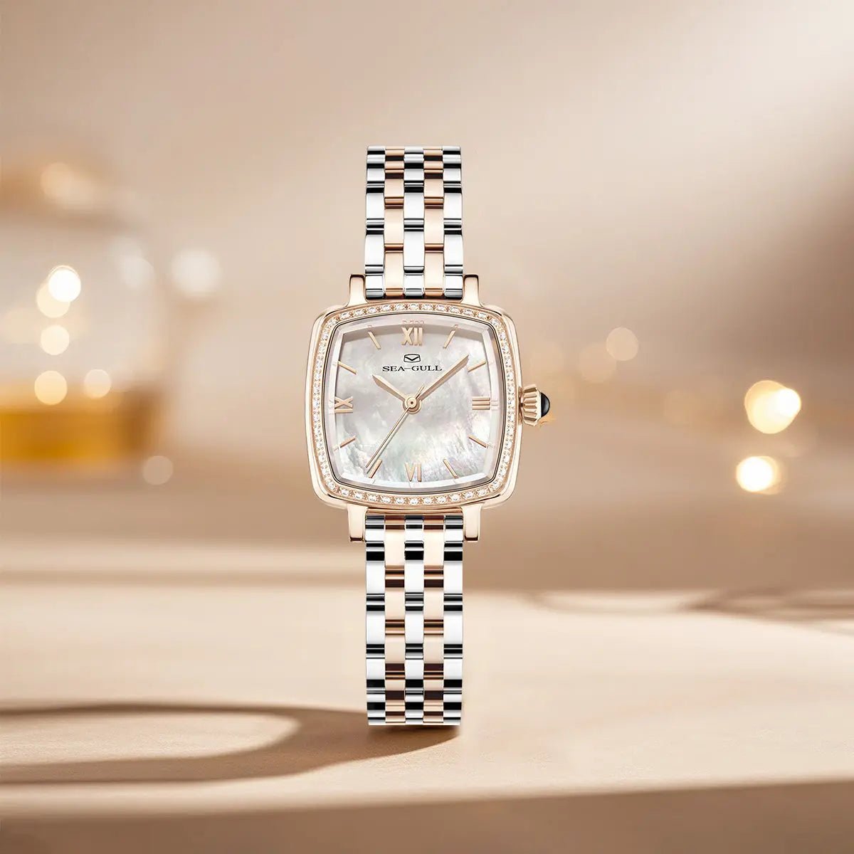 Oriento Series | Cube | Mother-of-Pearl Dial | 25mm - Sea-Gull Watch Official Store