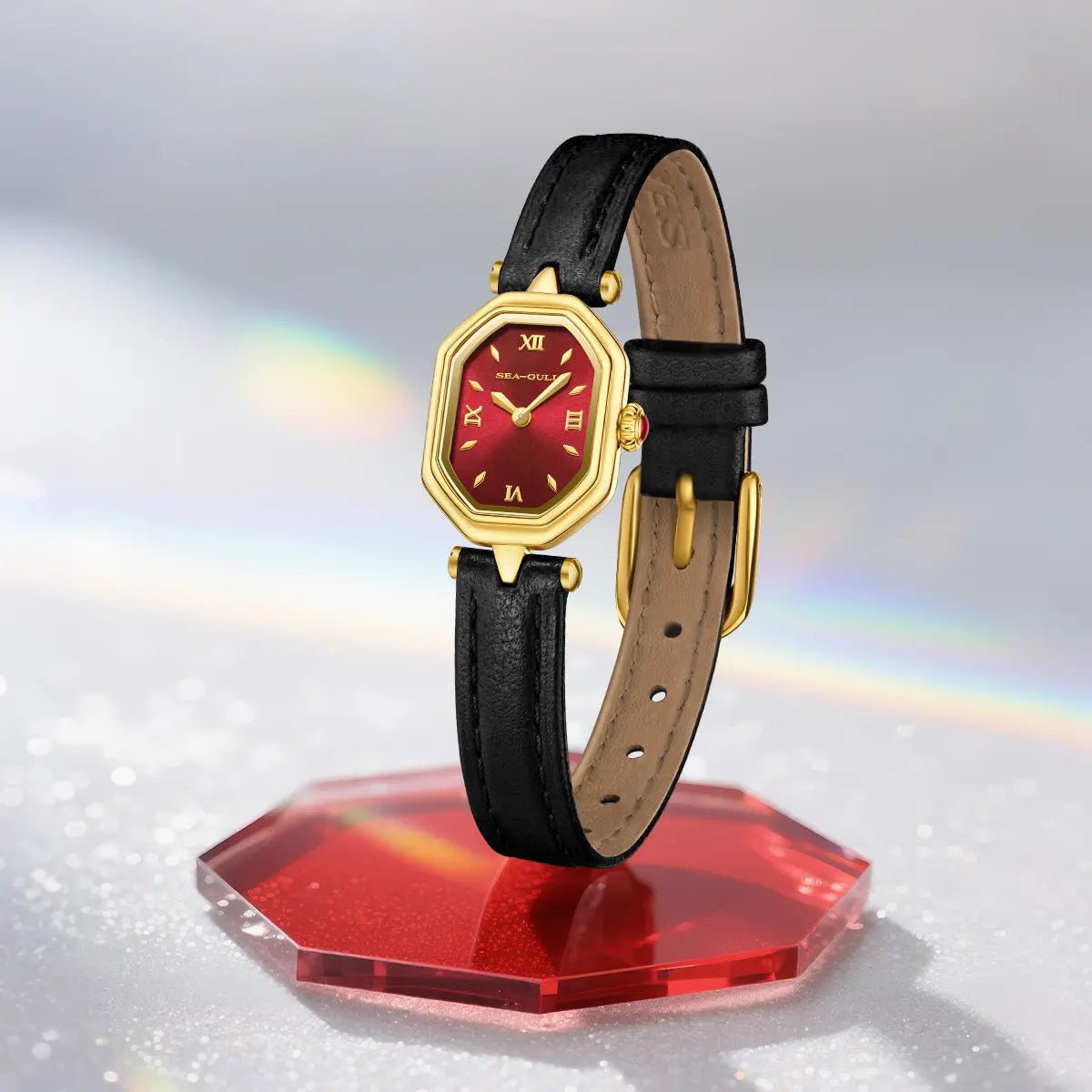 Octagonal | Slim | Quartz Movement | Mother-of-pearl dial | 24mm - Sea-Gull Watch Official Store