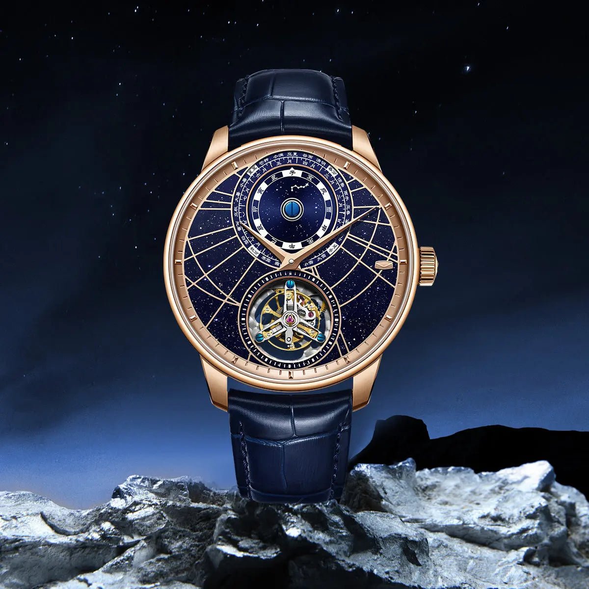 Tourbillon | Starry Sky Dial | Chinese Astronomical Calendar | 43mm - Sea-Gull Watch Official Store