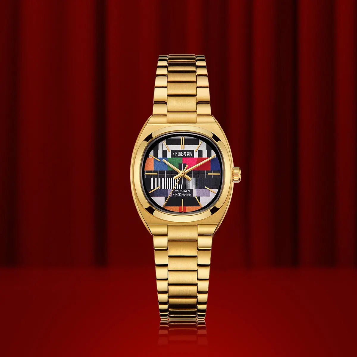 Vintage | TV Dial | Tonneau | Golden Case | 36mm/32mm - Sea-Gull Watch Official Store