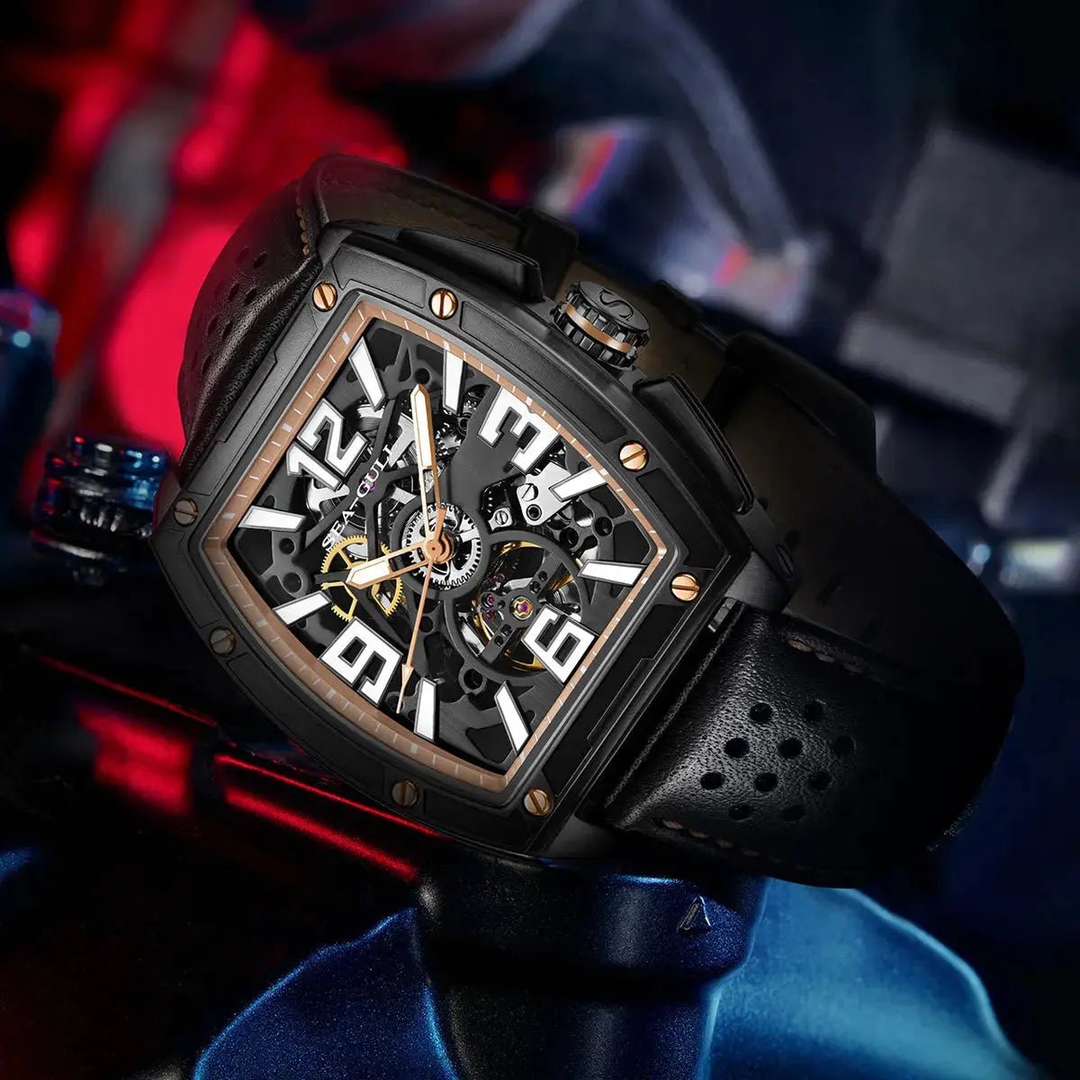 Collaborazione CN Racing Team | Scheletrato | Tonneau | 42 mm Sea-Gull