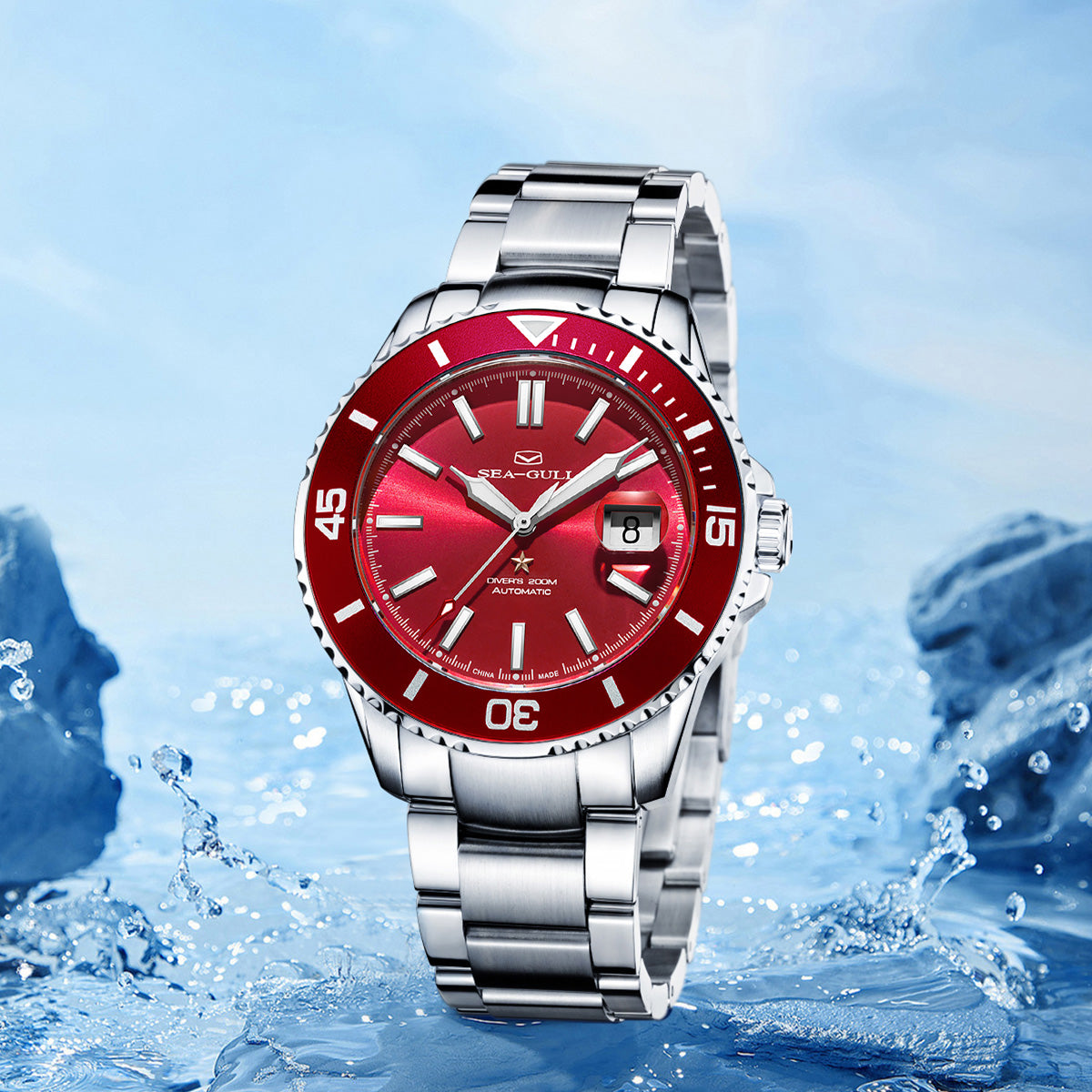 Ocean Series | 200m Waterproof | Calendar | Luminous | 44mm Sea-Gull