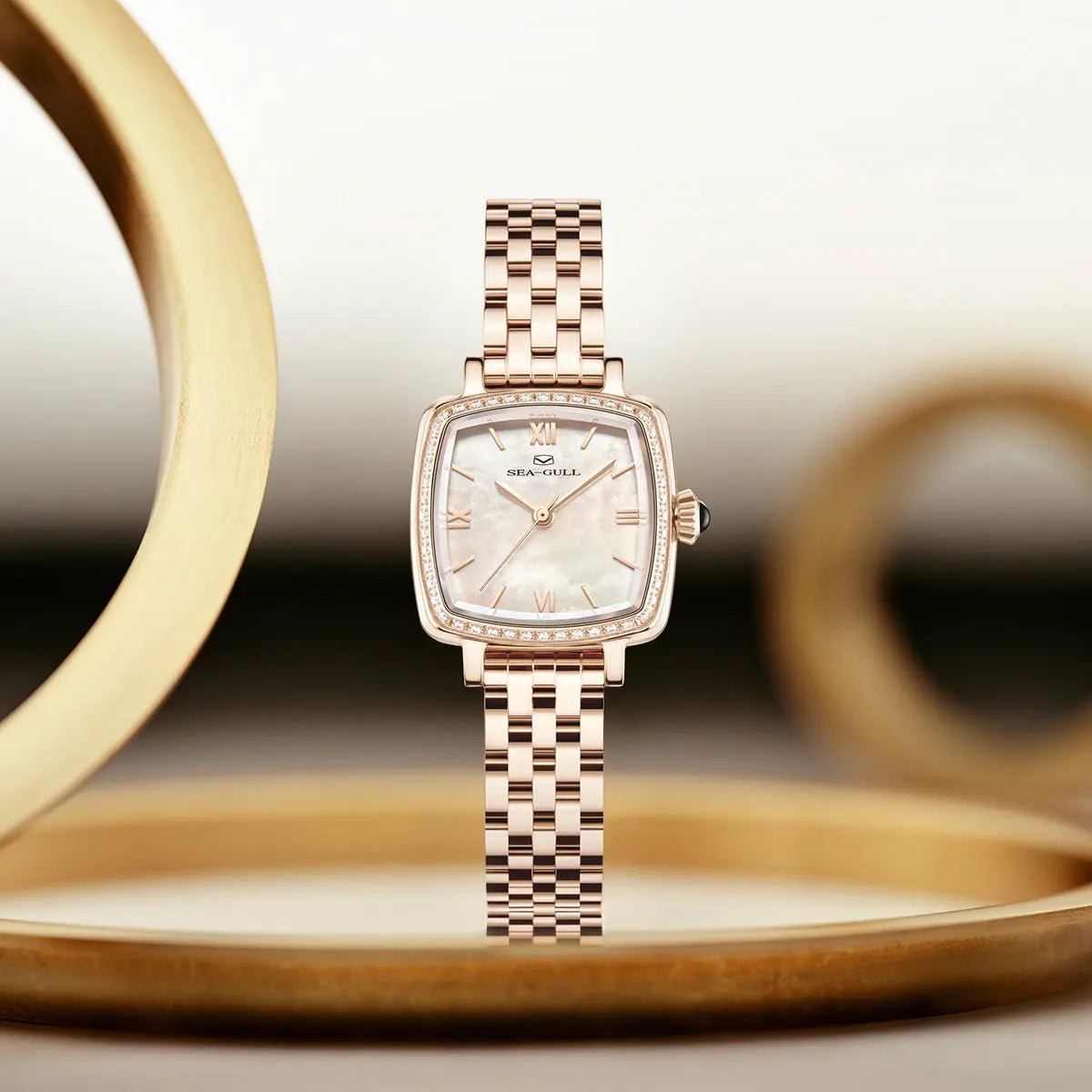 Oriento Series | Cube | Mother-of-Pearl Dial | 25mm - Sea-Gull Watch Official Store