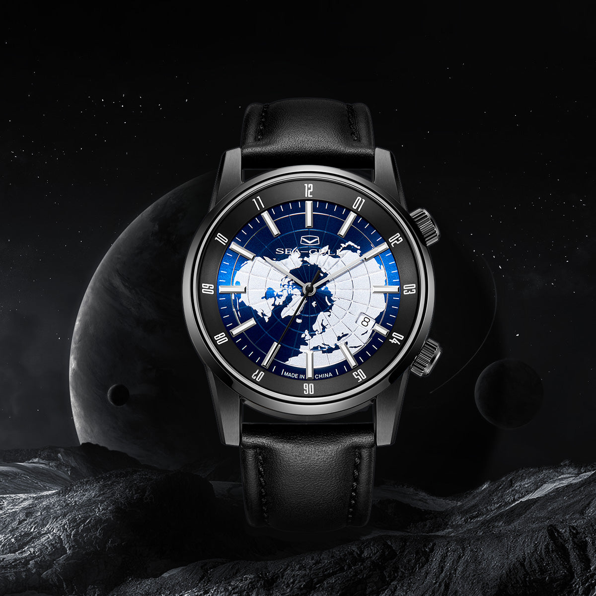 GMT | Double Fuseau Horaire | Calendrier | 40mm