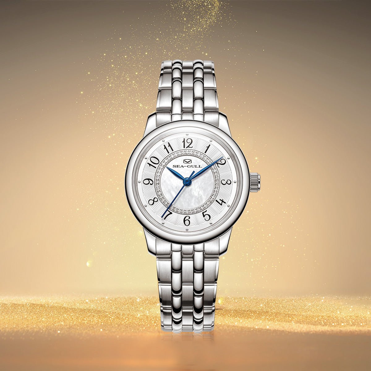 Concentric Diamond Dial | Automatic Dress Watch | Women's Watch | 32mm - Sea-Gull Watch Official Store