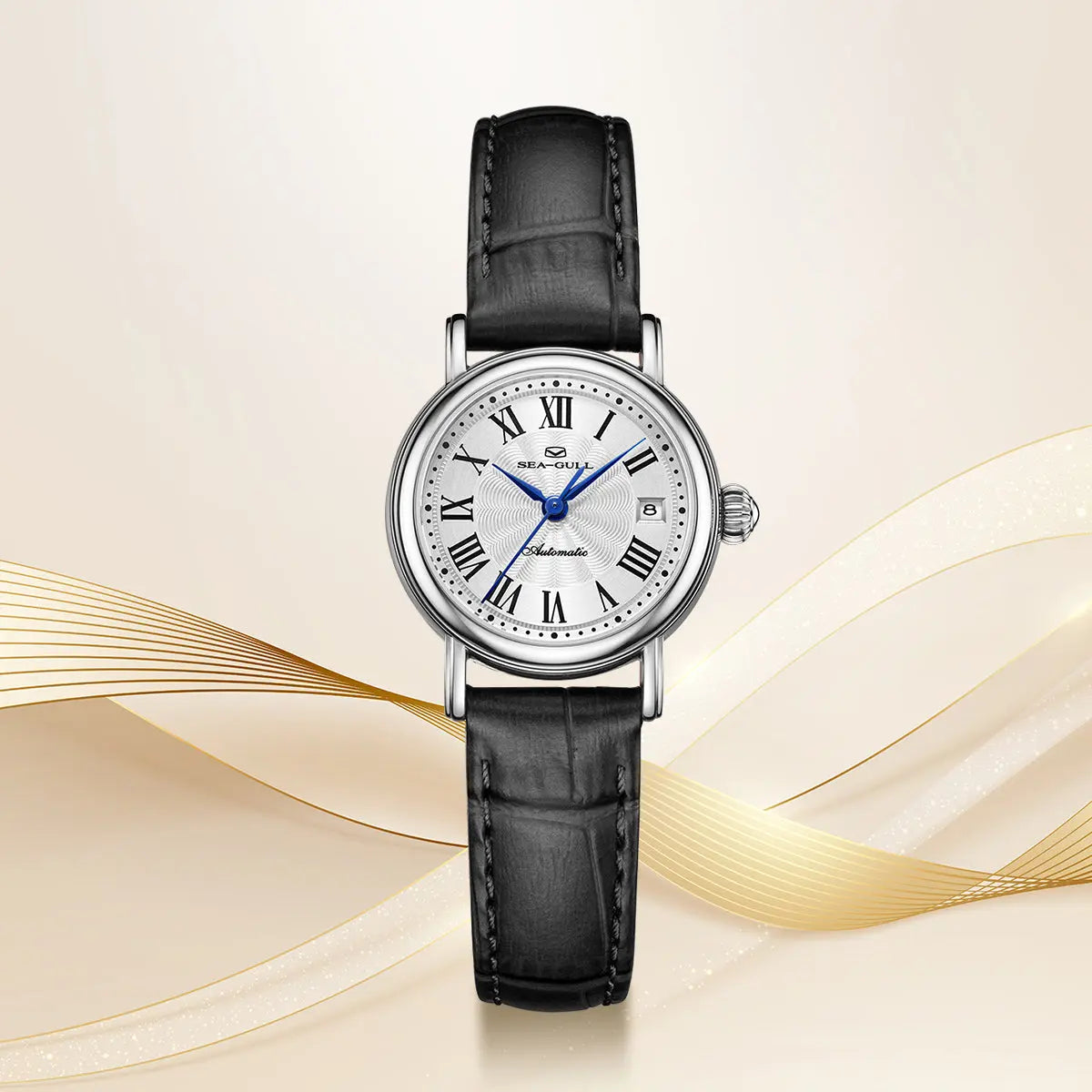 Small Dial | Calendar | Vintage | Roman Numeral | 27mm Sea-Gull