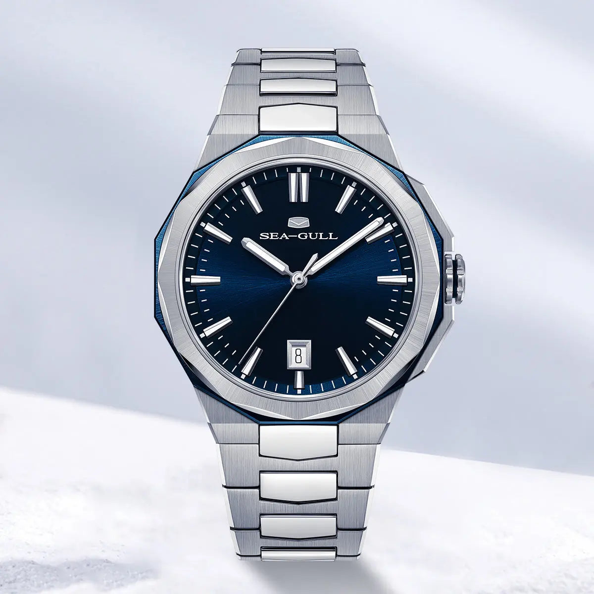 Business | Calendar | Stainless Steel Strap | Luminous | 40mm Sea-Gull