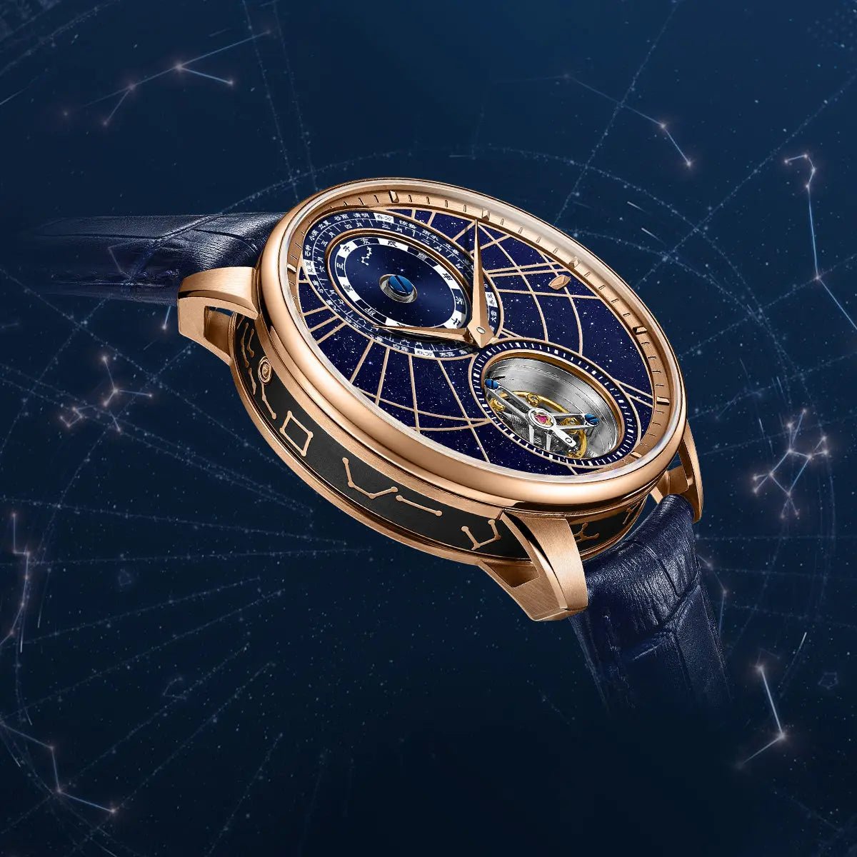 Tourbillon | Starry Sky Dial | Chinese Astronomical Calendar | 43mm - Sea-Gull Watch Official Store