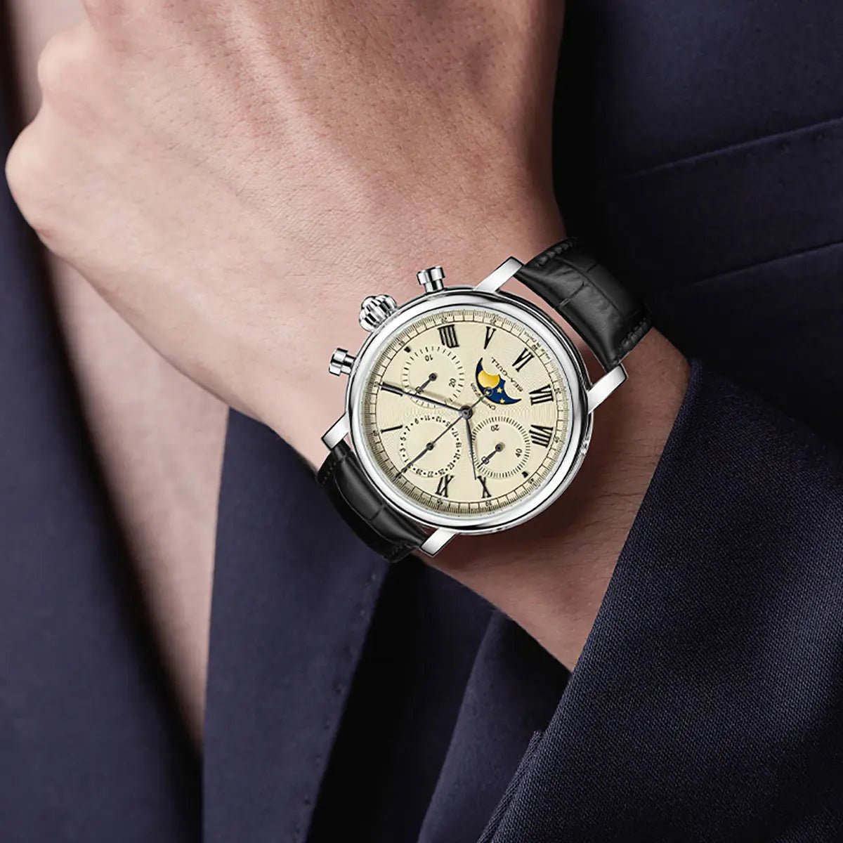 Extraordinary Series | Moon Phase | Chronograph | Complete Calendar | 41mm - Sea-Gull Watch Official Store