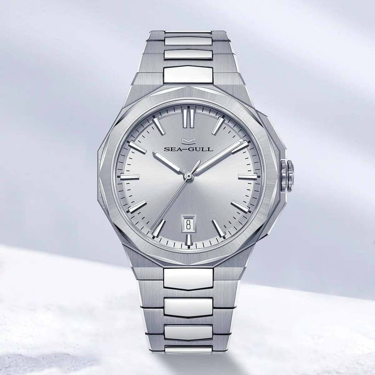 Business | Calendar | Stainless Steel Strap | Luminous | 40mm Sea-Gull