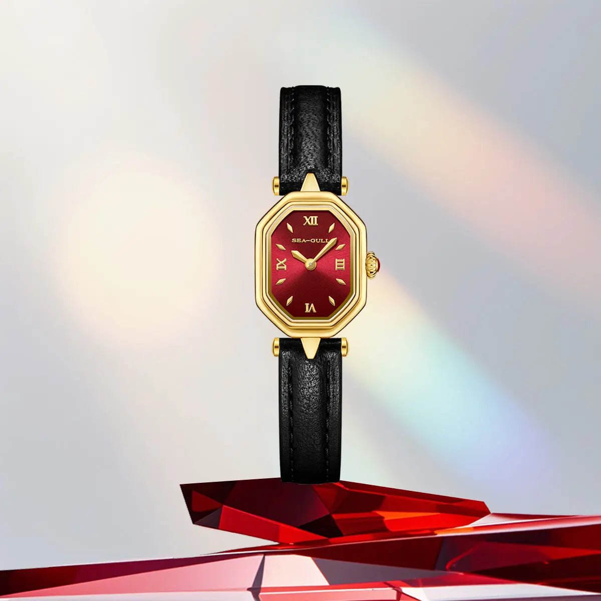 Octagonal | Slim | Quartz Movement | Mother-of-pearl dial | 24mm - Sea-Gull Watch Official Store