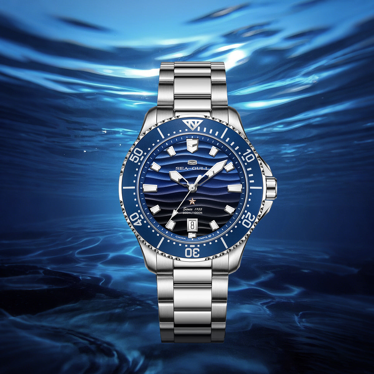 Ocean Series | 300M Waterproof | Dive | Luminous | Calendar | 41mm Sea-Gull