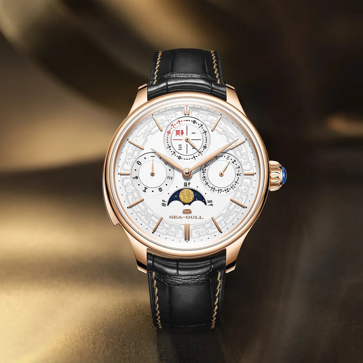 Tourbillon | Moon Phase | Perpetual Calendar | Minute Timer | 46mm - Sea-Gull Watch Official Store