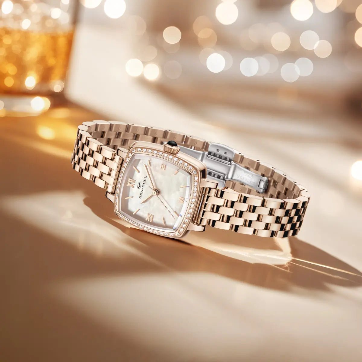 Oriento Series | Cube | Mother-of-Pearl Dial | 25mm - Sea-Gull Watch Official Store
