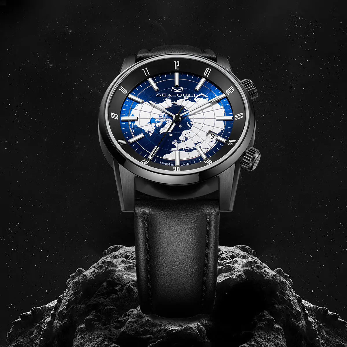 GMT | Dual Time Zone | Calendar | 40mm Sea-Gull