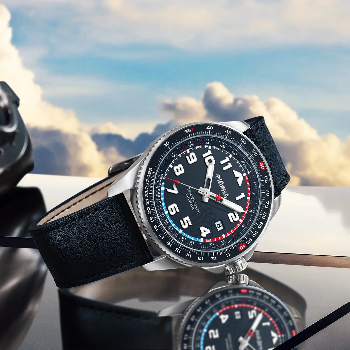 Csair Collaboration | Sky Series | Tachymeter | Luminous | Pilot | 42mm Sea-Gull