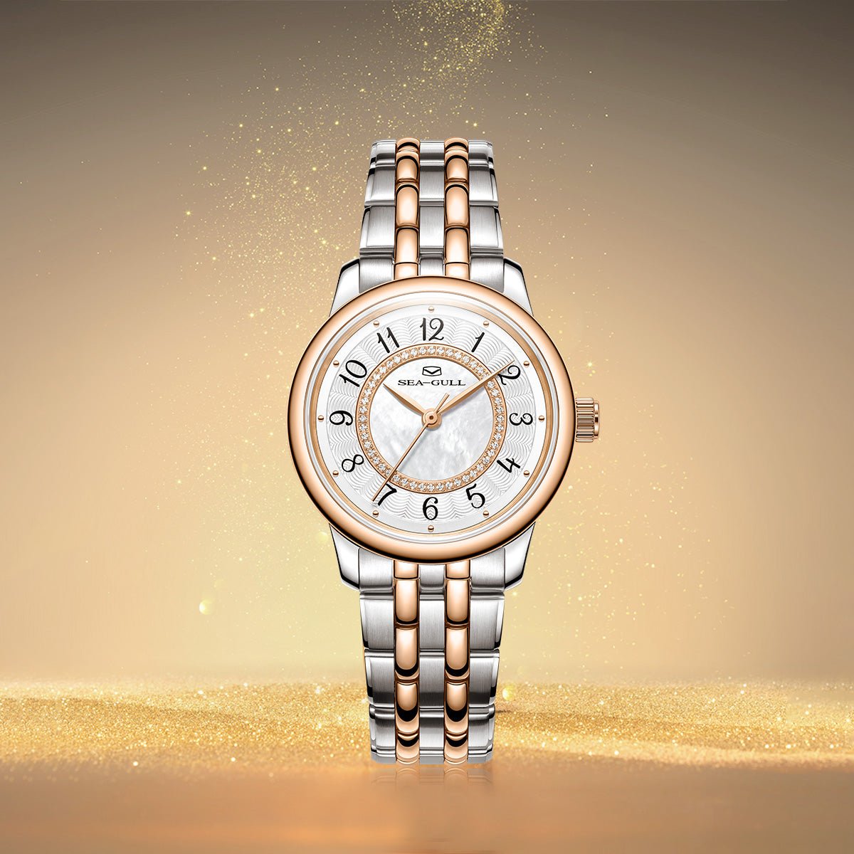 Concentric Diamond Dial | Automatic Dress Watch | Women's Watch | 32mm - Sea-Gull Watch Official Store