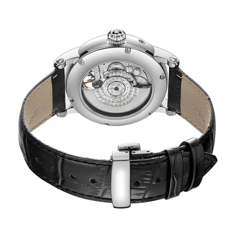 Open-Worked | Dual Time zone | Balance Wheel | 42mm Sea-Gull