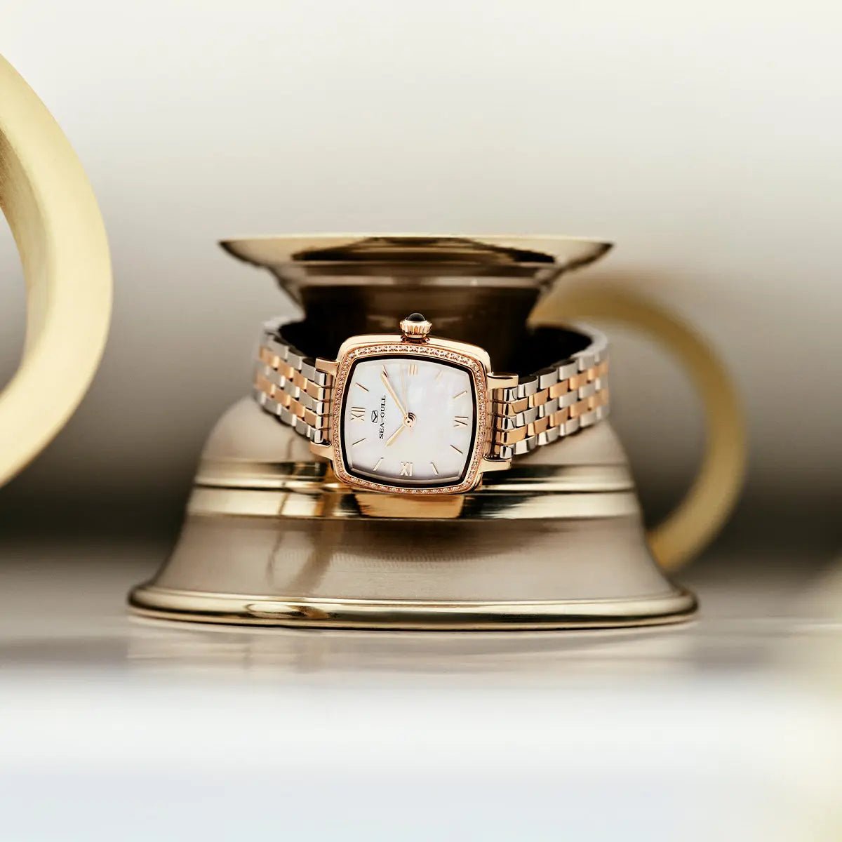 Oriento Series | Cube | Mother-of-Pearl Dial | 25mm - Sea-Gull Watch Official Store