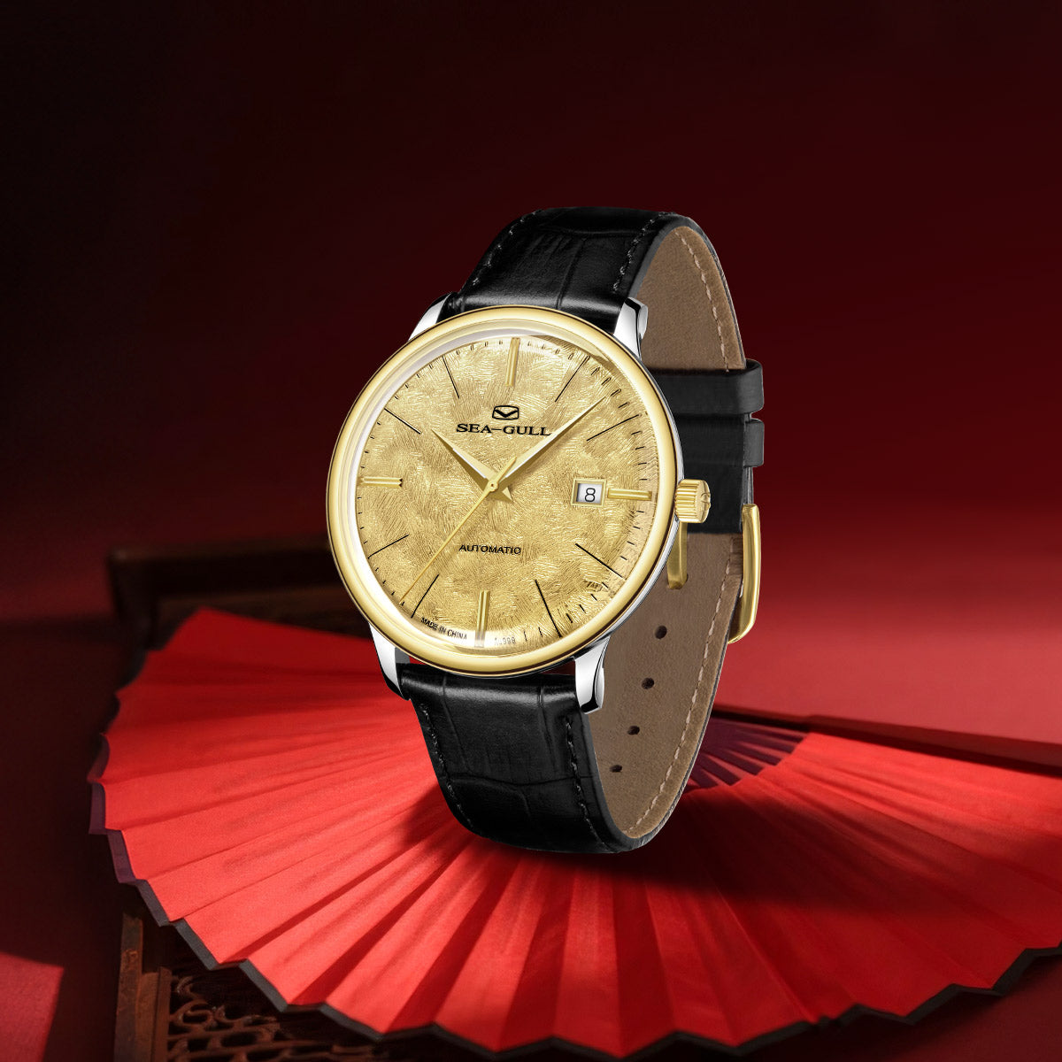 18K Gold-plated | Couple Watch |  Business | Calendar | 42mm/36mm