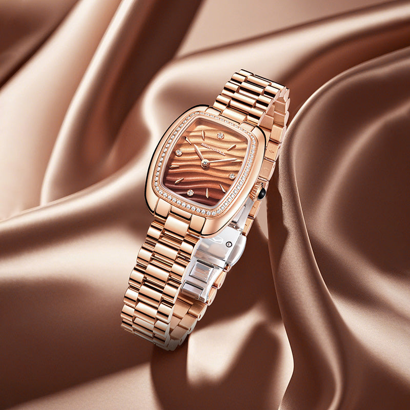 Zeit für Sie Serie | Mocha Retro | Quadrat | 30mm