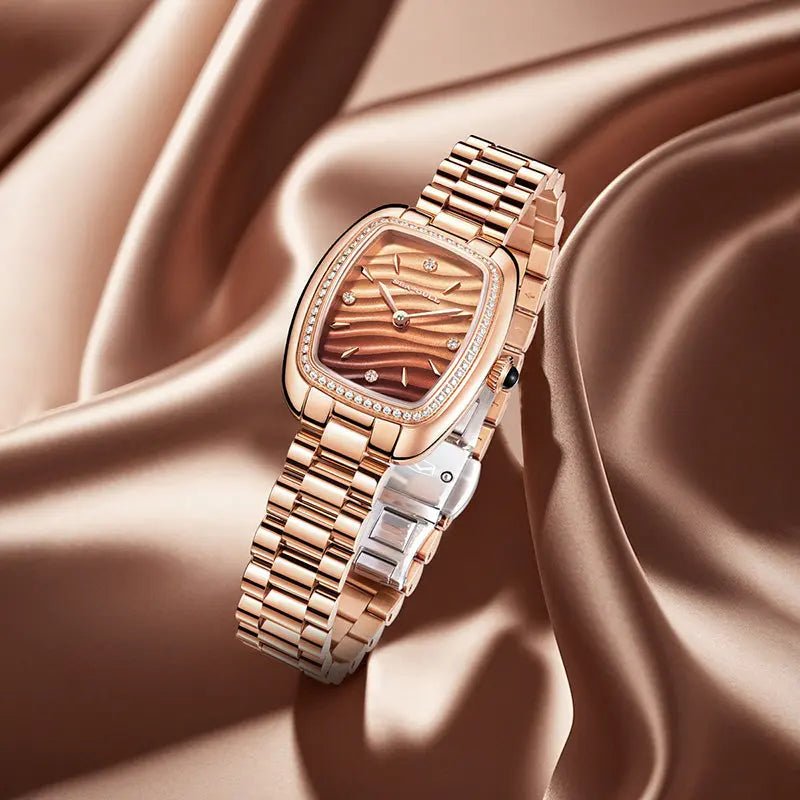 Time for Her Series | Mocha Retro | Square | 30mm - Sea-Gull Watch Official Store