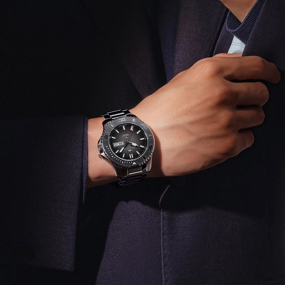 Ocean Series | Ceramic Bezel | Dual Calendar | 200m Waterproof | 44mm Sea-Gull