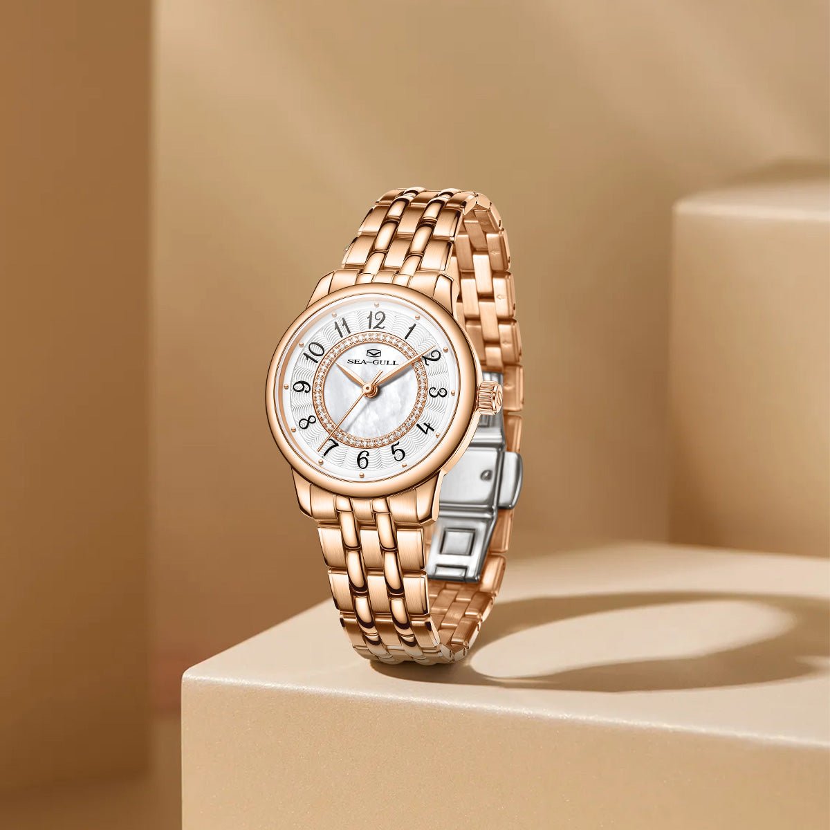 Concentric Diamond Dial | Automatic Dress Watch | Women's Watch | 32mm - Sea-Gull Watch Official Store