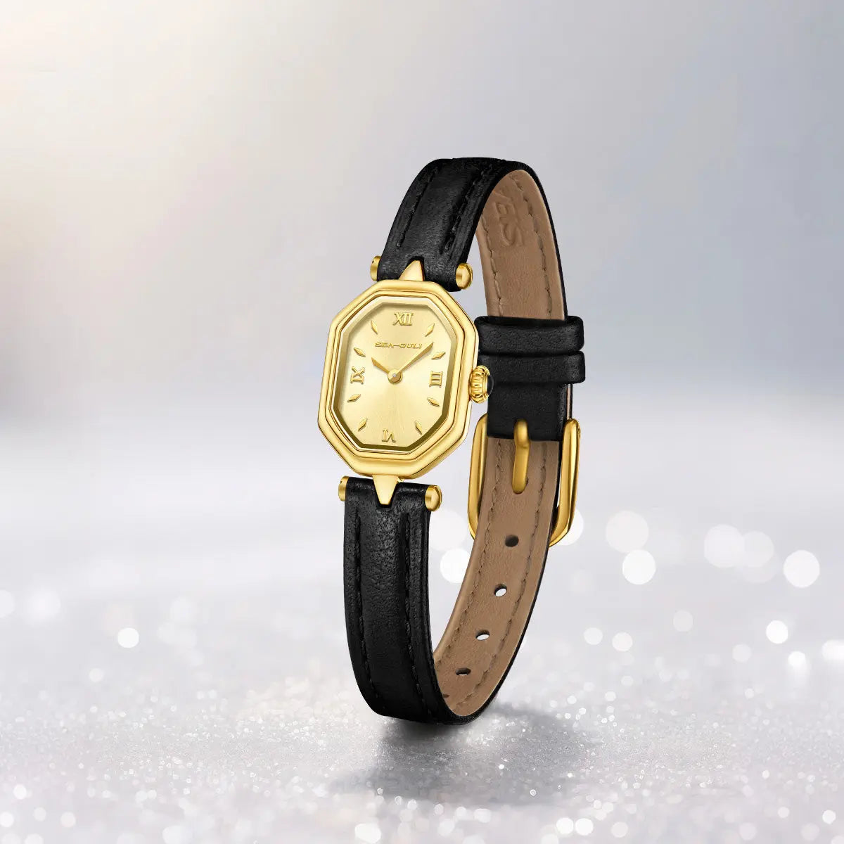 Octagonal | Slim | Quartz Movement | Mother-of-pearl dial | 24mm Sea-Gull