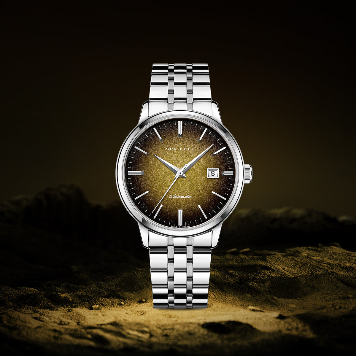 Gradient Dial | Business | Minimalist | Calendar | 40mm Sea-Gull