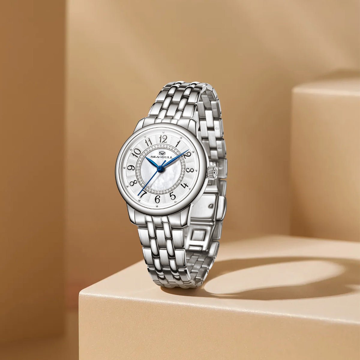 Concentric Diamond Dial | Automatic Dress Watch | Women's Watch | 32mm - Sea-Gull Watch Official Store