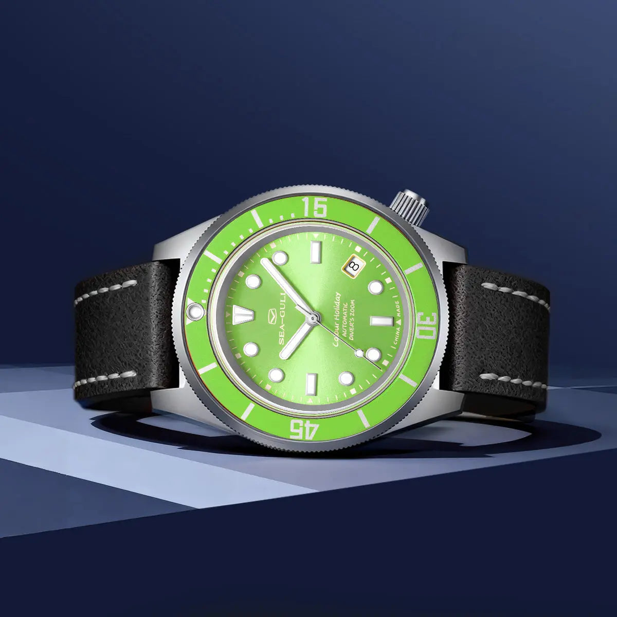 Ocean Series | Colorful | Titanium Alloy | 200M WR | Extra Strap | 41mm Sea-Gull Watch Official Store