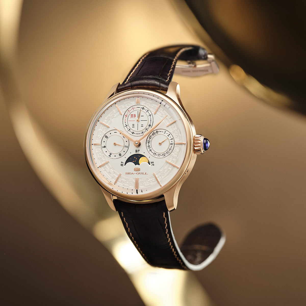 Tourbillon | Moon Phase | Perpetual Calendar | Minute Timer | 46mm Sea-Gull