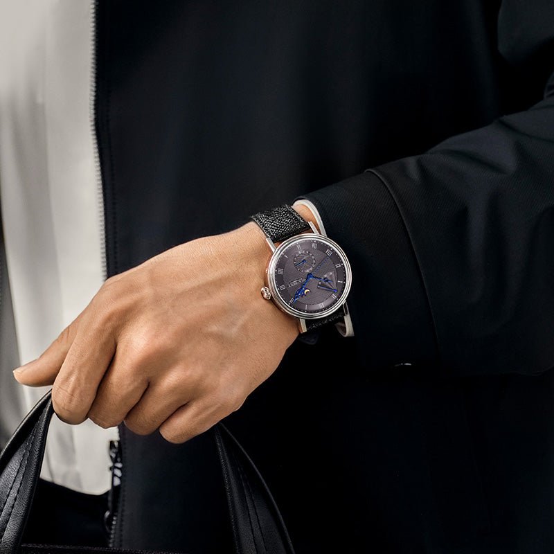 Moon Phase | Business | Complete Calendar | Energy Indicator | 41mm - Sea-Gull Watch Official Store
