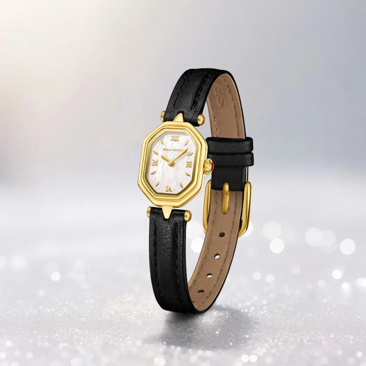 Octagonal | Slim | Quartz Movement | Mother-of-pearl dial | 24mm - Sea-Gull Watch Official Store