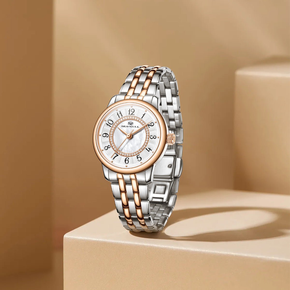 Concentric Diamond Dial | Automatic Dress Watch | Women's Watch | 32mm - Sea-Gull Watch Official Store