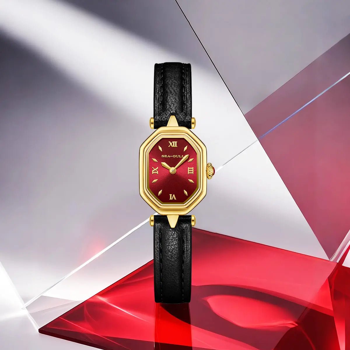 Octagonal | Slim | Quartz Movement | Mother-of-pearl dial | 24mm - Sea-Gull Watch Official Store
