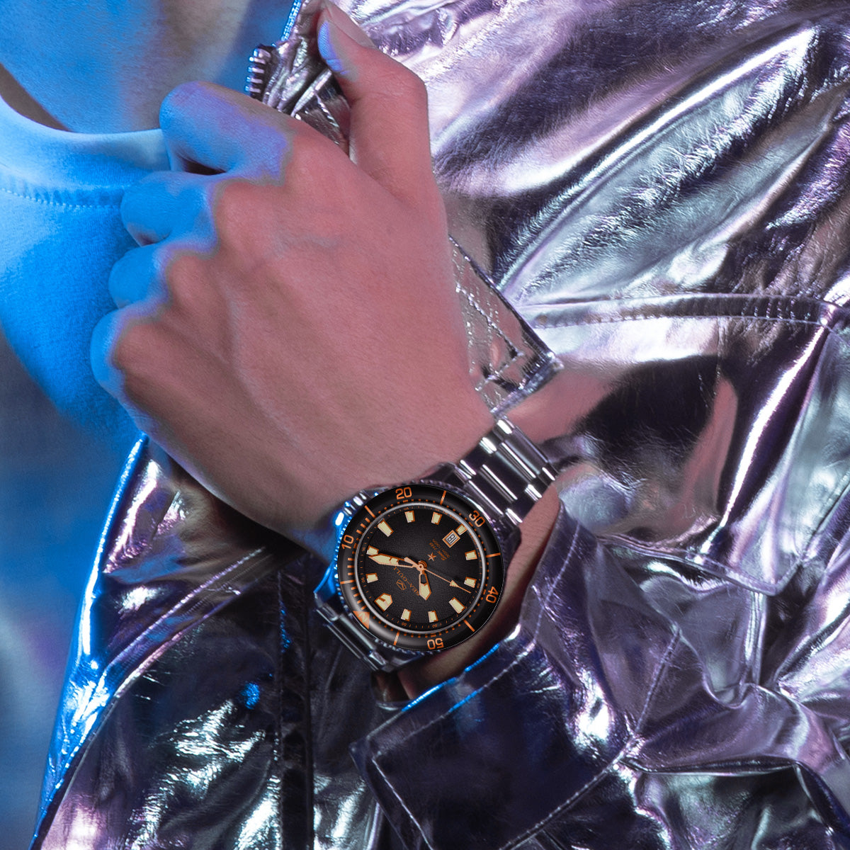 ダイブ | オーシャンシリーズ | 300M防水 | 輝く | カレンダー | 44mm