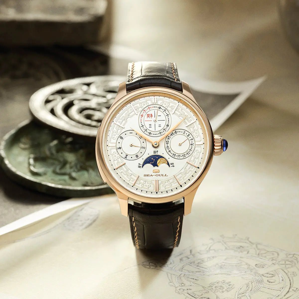 Tourbillon | Moon Phase | Perpetual Calendar | Minute Timer | 46mm - Sea-Gull Watch Official Store