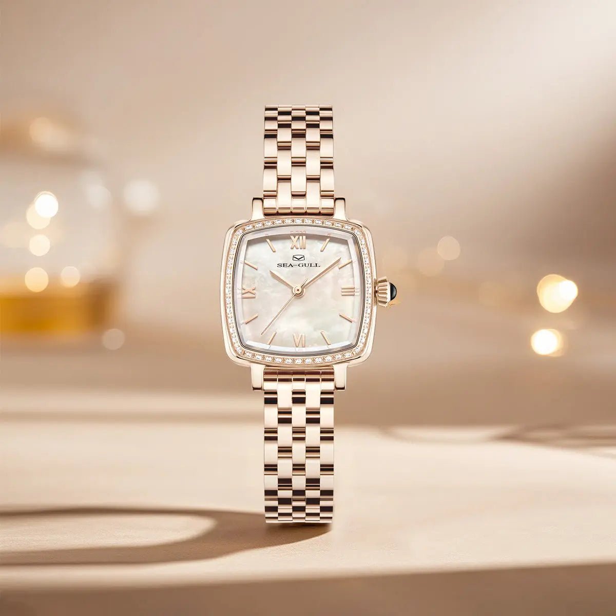 Oriento Series | Cube | Mother-of-Pearl Dial | 25mm - Sea-Gull Watch Official Store