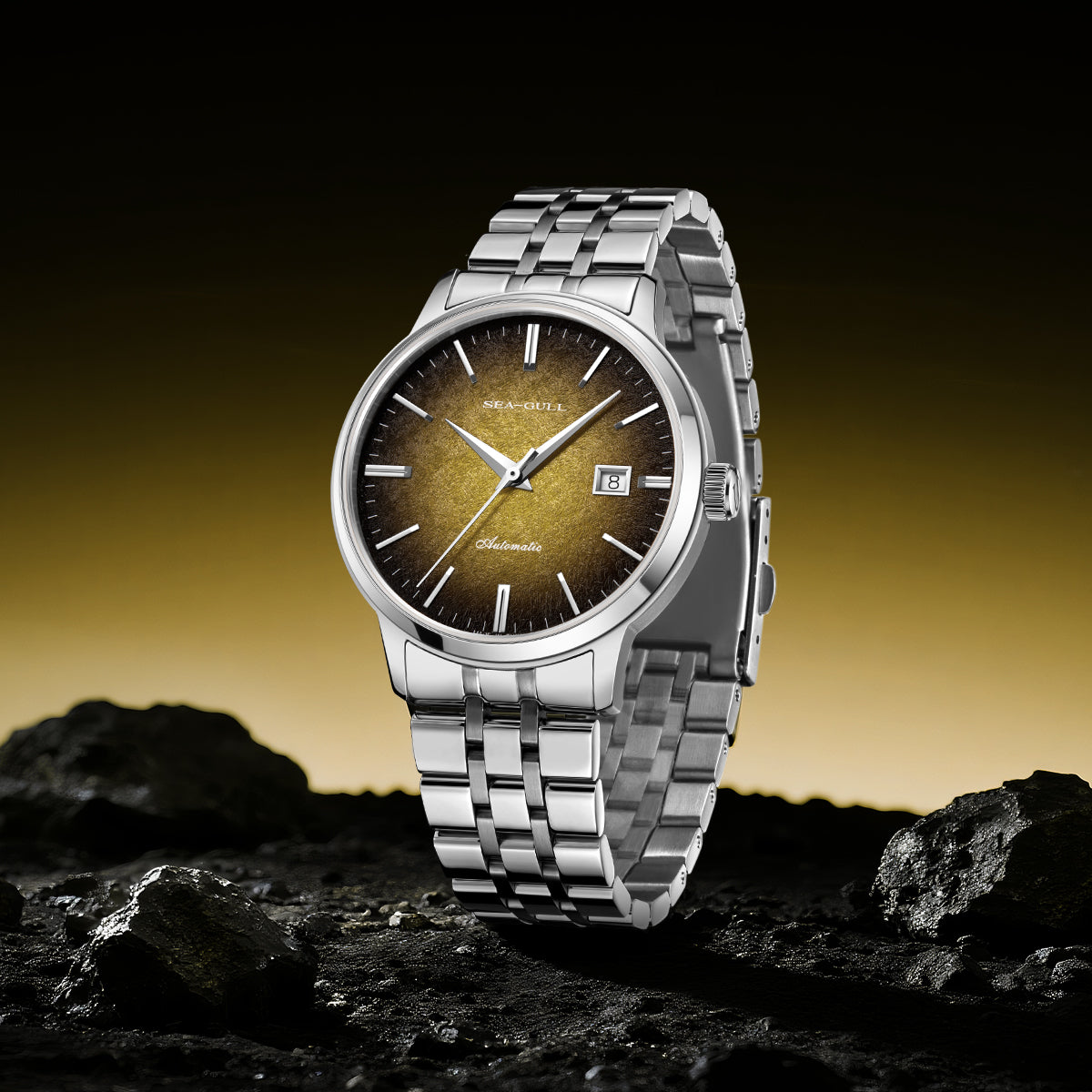 Gradient Dial | Business | Minimalist | Calendar | 40mm Sea-Gull